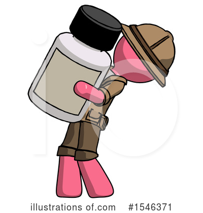 Royalty-Free (RF) Pink Design Mascot Clipart Illustration by Leo Blanchette - Stock Sample #1546371