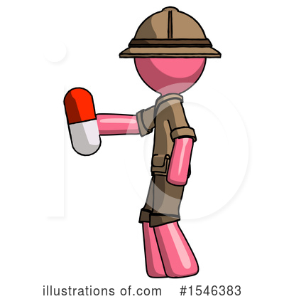 Royalty-Free (RF) Pink Design Mascot Clipart Illustration by Leo Blanchette - Stock Sample #1546383