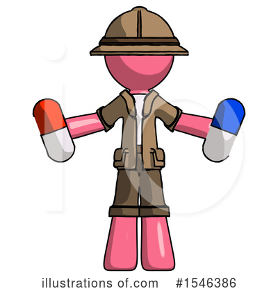 Royalty-Free (RF) Pink Design Mascot Clipart Illustration by Leo Blanchette - Stock Sample #1546386