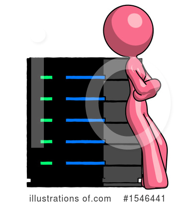 Royalty-Free (RF) Pink Design Mascot Clipart Illustration by Leo Blanchette - Stock Sample #1546441