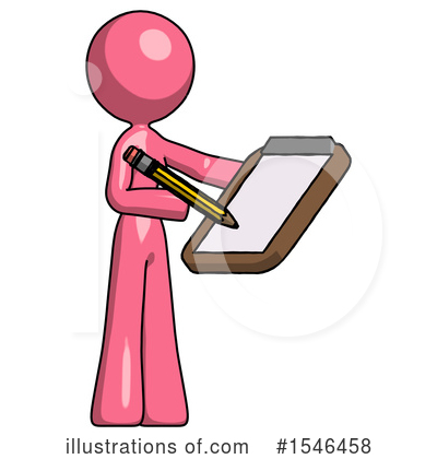 Royalty-Free (RF) Pink Design Mascot Clipart Illustration by Leo Blanchette - Stock Sample #1546458