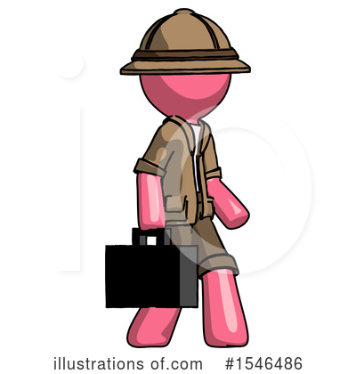 Royalty-Free (RF) Pink Design Mascot Clipart Illustration by Leo Blanchette - Stock Sample #1546486