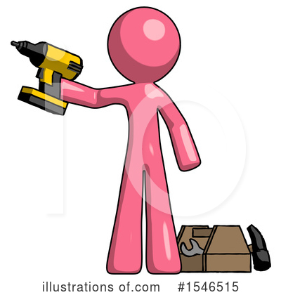 Royalty-Free (RF) Pink Design Mascot Clipart Illustration by Leo Blanchette - Stock Sample #1546515