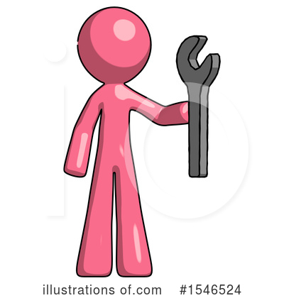 Royalty-Free (RF) Pink Design Mascot Clipart Illustration by Leo Blanchette - Stock Sample #1546524