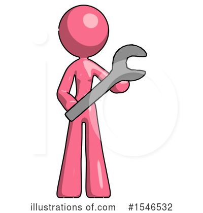 Royalty-Free (RF) Pink Design Mascot Clipart Illustration by Leo Blanchette - Stock Sample #1546532