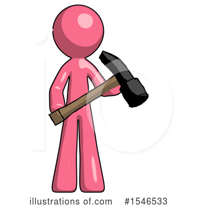 Royalty-Free (RF) Pink Design Mascot Clipart Illustration by Leo Blanchette - Stock Sample #1546533