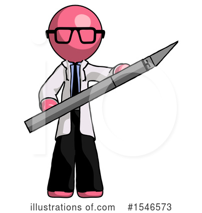 Royalty-Free (RF) Pink Design Mascot Clipart Illustration by Leo Blanchette - Stock Sample #1546573