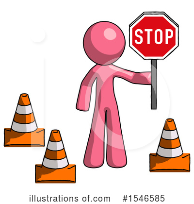 Royalty-Free (RF) Pink Design Mascot Clipart Illustration by Leo Blanchette - Stock Sample #1546585