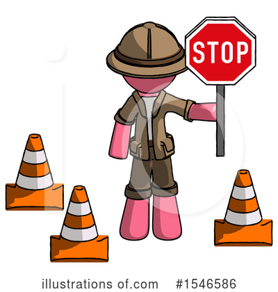 Royalty-Free (RF) Pink Design Mascot Clipart Illustration by Leo Blanchette - Stock Sample #1546586
