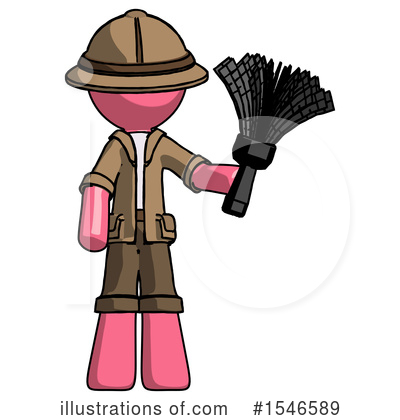 Royalty-Free (RF) Pink Design Mascot Clipart Illustration by Leo Blanchette - Stock Sample #1546589