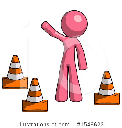 Royalty-Free (RF) Pink Design Mascot Clipart Illustration by Leo Blanchette - Stock Sample #1546623