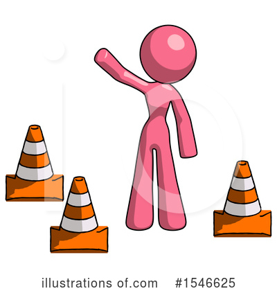 Royalty-Free (RF) Pink Design Mascot Clipart Illustration by Leo Blanchette - Stock Sample #1546625