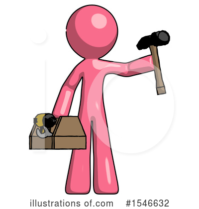 Royalty-Free (RF) Pink Design Mascot Clipart Illustration by Leo Blanchette - Stock Sample #1546632