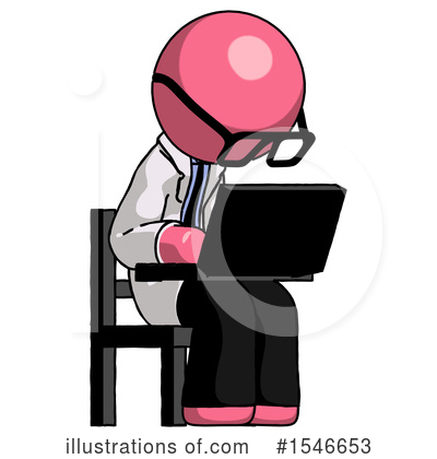 Royalty-Free (RF) Pink Design Mascot Clipart Illustration by Leo Blanchette - Stock Sample #1546653