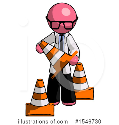 Royalty-Free (RF) Pink Design Mascot Clipart Illustration by Leo Blanchette - Stock Sample #1546730