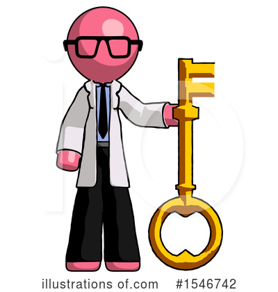 Royalty-Free (RF) Pink Design Mascot Clipart Illustration by Leo Blanchette - Stock Sample #1546742