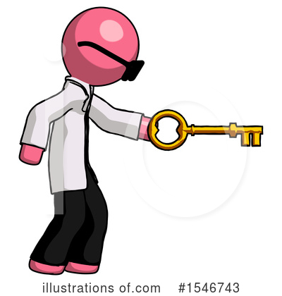 Royalty-Free (RF) Pink Design Mascot Clipart Illustration by Leo Blanchette - Stock Sample #1546743