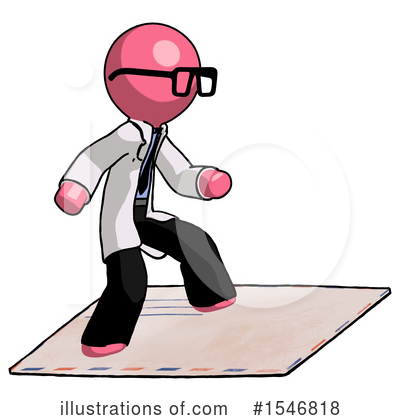 Royalty-Free (RF) Pink Design Mascot Clipart Illustration by Leo Blanchette - Stock Sample #1546818