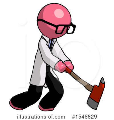 Royalty-Free (RF) Pink Design Mascot Clipart Illustration by Leo Blanchette - Stock Sample #1546829
