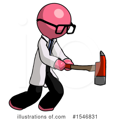 Royalty-Free (RF) Pink Design Mascot Clipart Illustration by Leo Blanchette - Stock Sample #1546831