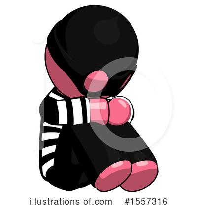 Royalty-Free (RF) Pink Design Mascot Clipart Illustration by Leo Blanchette - Stock Sample #1557316