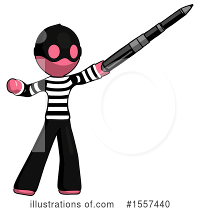 Royalty-Free (RF) Pink Design Mascot Clipart Illustration by Leo Blanchette - Stock Sample #1557440