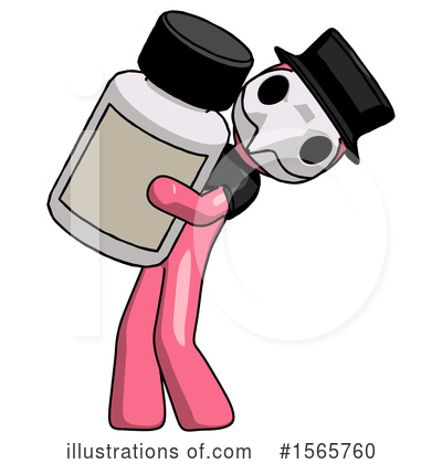 Royalty-Free (RF) Pink Design Mascot Clipart Illustration by Leo Blanchette - Stock Sample #1565760