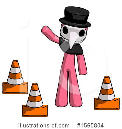 Royalty-Free (RF) Pink Design Mascot Clipart Illustration by Leo Blanchette - Stock Sample #1565804