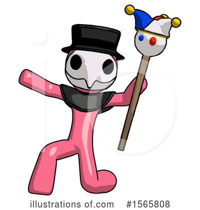 Royalty-Free (RF) Pink Design Mascot Clipart Illustration by Leo Blanchette - Stock Sample #1565808