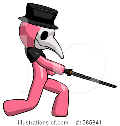 Royalty-Free (RF) Pink Design Mascot Clipart Illustration by Leo Blanchette - Stock Sample #1565841