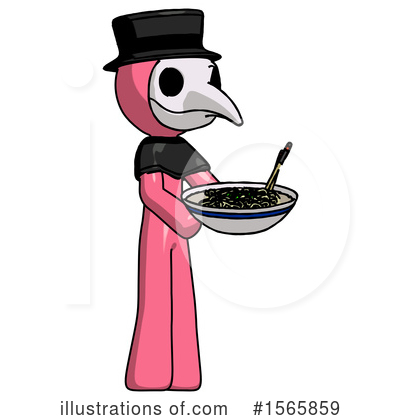 Royalty-Free (RF) Pink Design Mascot Clipart Illustration by Leo Blanchette - Stock Sample #1565859