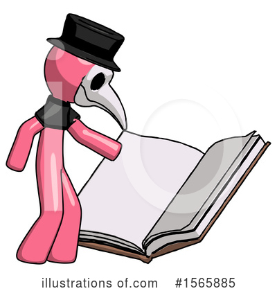 Royalty-Free (RF) Pink Design Mascot Clipart Illustration by Leo Blanchette - Stock Sample #1565885