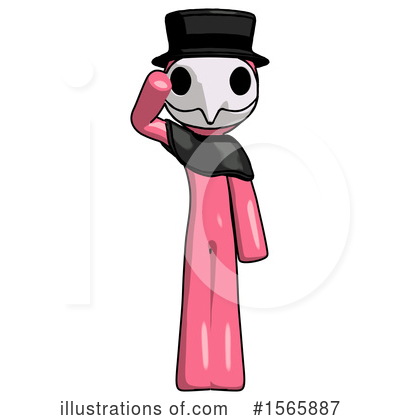 Royalty-Free (RF) Pink Design Mascot Clipart Illustration by Leo Blanchette - Stock Sample #1565887