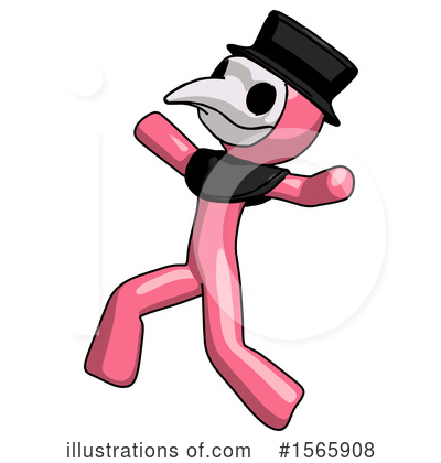 Royalty-Free (RF) Pink Design Mascot Clipart Illustration by Leo Blanchette - Stock Sample #1565908