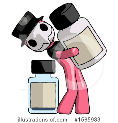 Royalty-Free (RF) Pink Design Mascot Clipart Illustration by Leo Blanchette - Stock Sample #1565933