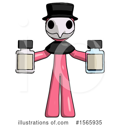 Royalty-Free (RF) Pink Design Mascot Clipart Illustration by Leo Blanchette - Stock Sample #1565935