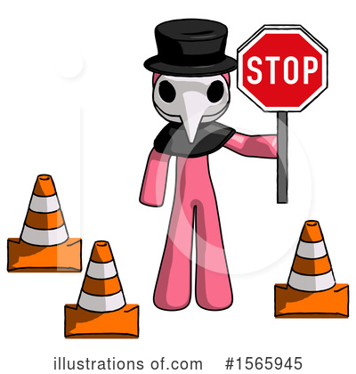 Royalty-Free (RF) Pink Design Mascot Clipart Illustration by Leo Blanchette - Stock Sample #1565945