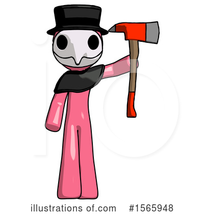 Royalty-Free (RF) Pink Design Mascot Clipart Illustration by Leo Blanchette - Stock Sample #1565948