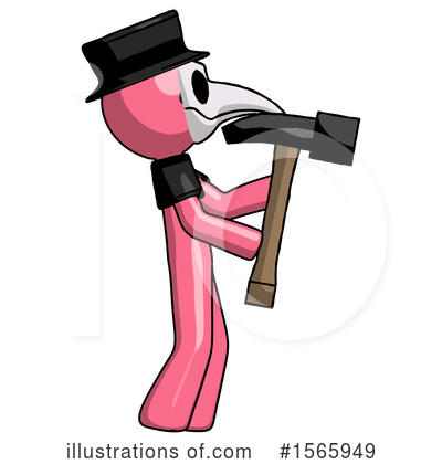 Royalty-Free (RF) Pink Design Mascot Clipart Illustration by Leo Blanchette - Stock Sample #1565949