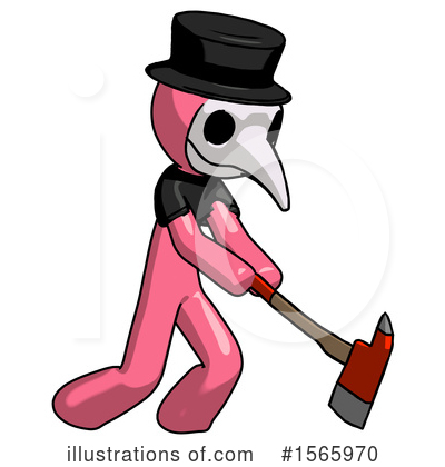 Royalty-Free (RF) Pink Design Mascot Clipart Illustration by Leo Blanchette - Stock Sample #1565970