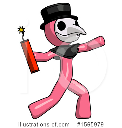 Royalty-Free (RF) Pink Design Mascot Clipart Illustration by Leo Blanchette - Stock Sample #1565979
