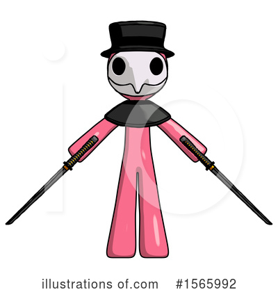 Royalty-Free (RF) Pink Design Mascot Clipart Illustration by Leo Blanchette - Stock Sample #1565992