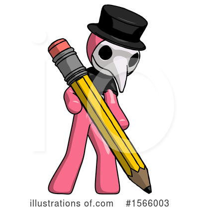 Royalty-Free (RF) Pink Design Mascot Clipart Illustration by Leo Blanchette - Stock Sample #1566003