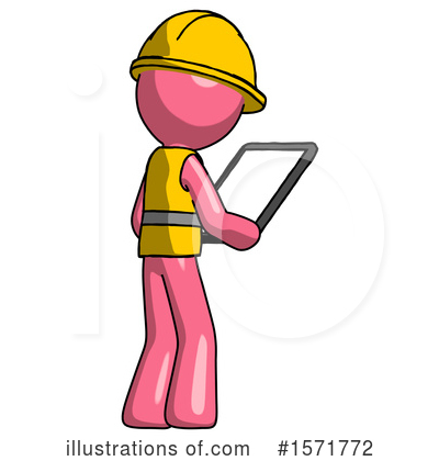 Royalty-Free (RF) Pink Design Mascot Clipart Illustration by Leo Blanchette - Stock Sample #1571772