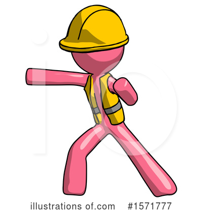 Royalty-Free (RF) Pink Design Mascot Clipart Illustration by Leo Blanchette - Stock Sample #1571777