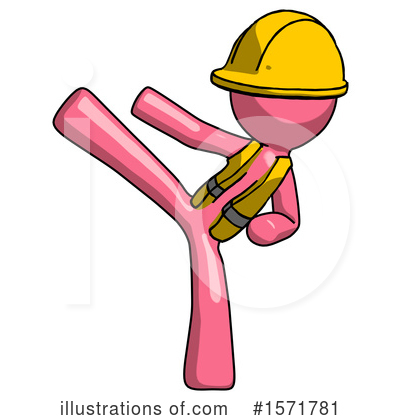 Royalty-Free (RF) Pink Design Mascot Clipart Illustration by Leo Blanchette - Stock Sample #1571781