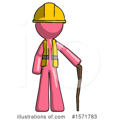 Royalty-Free (RF) Pink Design Mascot Clipart Illustration by Leo Blanchette - Stock Sample #1571783