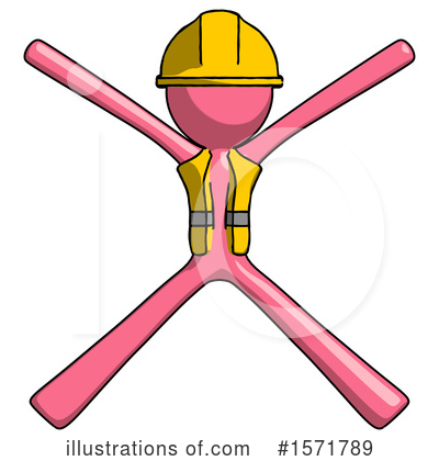 Royalty-Free (RF) Pink Design Mascot Clipart Illustration by Leo Blanchette - Stock Sample #1571789