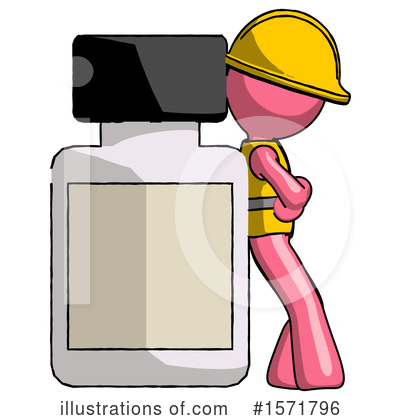 Royalty-Free (RF) Pink Design Mascot Clipart Illustration by Leo Blanchette - Stock Sample #1571796