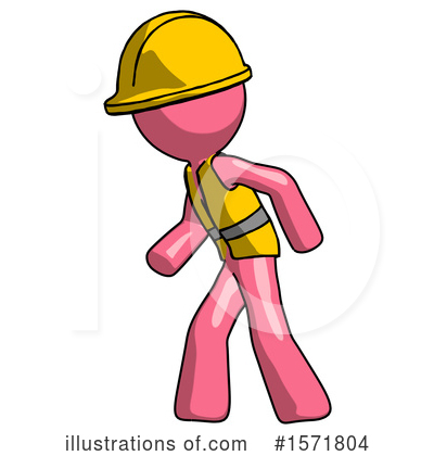 Royalty-Free (RF) Pink Design Mascot Clipart Illustration by Leo Blanchette - Stock Sample #1571804